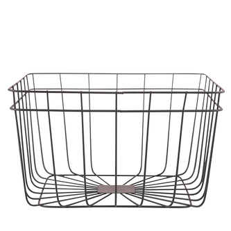 KOVOVÝ HRANATÝ KOŠÍK NA OVOCE 26.5X26.5X15CM