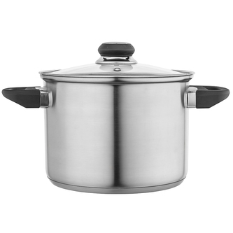 EMILIO NEREZOVÝ HRNEC VYSOKÝ 7.0L 24CM SE SKLENĚNOU POKLIČKOU