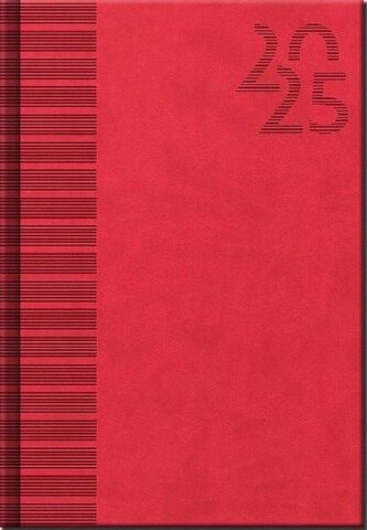 Diář 2025 Vivella Red, týdenní A5