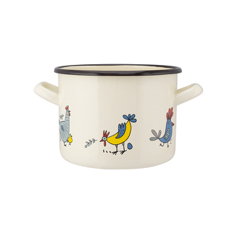 HRNEC ROVNÝ 2.2L PRŮM.16CM VÝŠKA 12CM VESELÉ SLEPIČKY