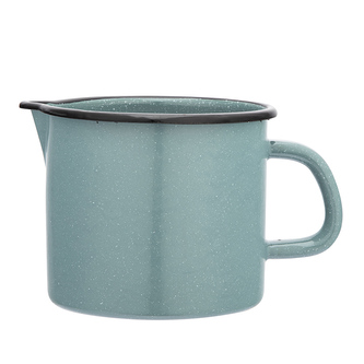 SMALTOVANÝ HRNEK S VÝLEVKOU 1.15L 12CM ŠALVĚJOVÝ