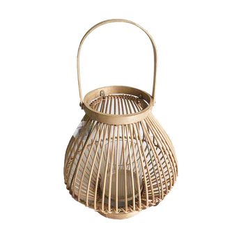 RATTANOVÝ LAMPION 26X27CM BRONZ