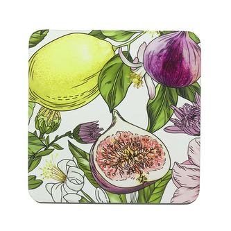 LEMON SADA 4 PODSTAVCŮ 10X10CM V COLOR BOXU
