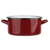 SMALTOVANÝ KASTROL 2.9L PRŮMĚR 20CM VÝŠKA 10.5CM ČERVENÝ