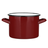 HRNEC ROVNÝ 7.5L PRŮM.24CM VÝŠKA.17CM ČERVENÝ