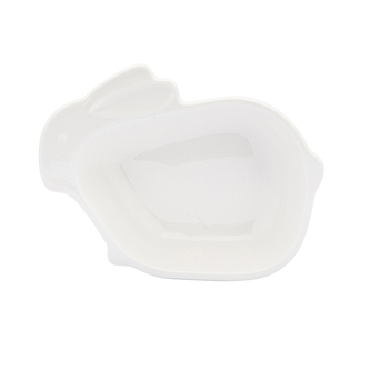 MISKA ZAJÍČEK 13.5X10.5X3.5CM KRÉMOVÝ PORCELÁN