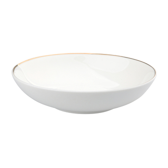 BELLA ZLATÁ LINIE HLUBOKÝ TALÍŘ 20CM 450ML KRÉMOVÝ PORCELÁN