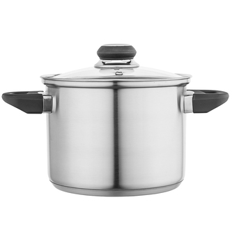 EMILIO NEREZOVÝ HRNEC . VYSOKÝ. 3.3L 18CM SE SKLENĚNOU POKLIČKOU