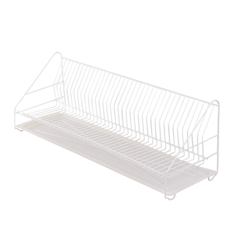 OSUŠKA NA NÁDOBÍ 1-POLOŽKOVÁ 80CM BÍLÁ S PODLOŽKOU