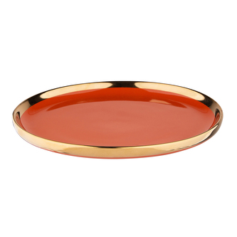 AURORA GOLD DEZERTNÍ TALÍŘ NBC 20CM TERAKOTA