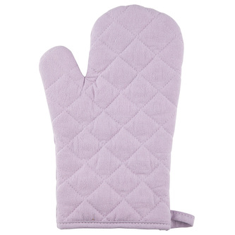 KUCHYŇSKÁ RUKAVICE 18X28CM 100% BAVLNA SVĚTLE FIALOVÁ