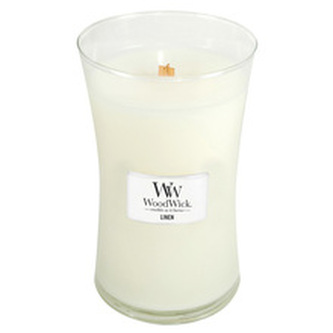 WoodWick Vonná sviečka váza Linen 275 g unisex