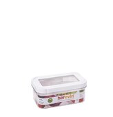 dóza 0,60l, 15,5 x9,4x6,3cm, transp., plast