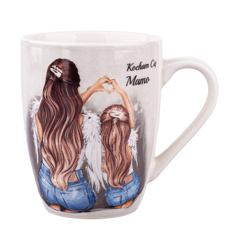 POHÁR BARYŁKA NBC 300ML S OZDOBOU MILUJI TĚ