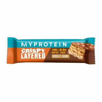 MyProtein Crispy Layered 58 g chocolate caramel (čokoláda-karamel)