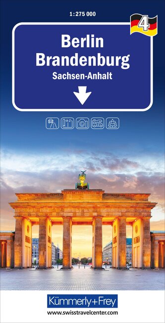 Berlin Brandenburg Nr. 04 Regionalkarte Deutschland 1:275 000