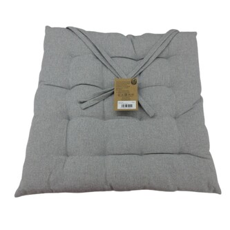 HOME ELEMENTS Podsedák z recyklované bavlny, 40 x 40 cm, white melange, pratelný