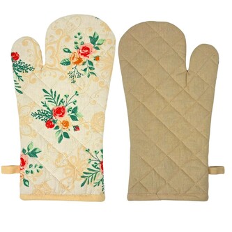 HOME ELEMENTS Kuchyňská chňapka s magnetem 18*32 cm, Kytice