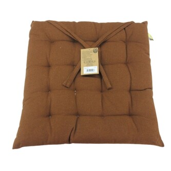 HOME ELEMENTS Podsedák z recyklované bavlny, 40 x 40 cm,  brown, pratelný