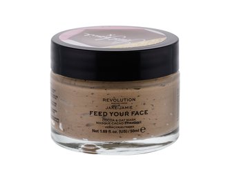 Revolution Vyhlazující a hydratační maska na obličej s vůní kakaového másla a ovesných vloček x Jake Jamie (Cocoa & Oat Moisturising Face Mask) 50 ml woman