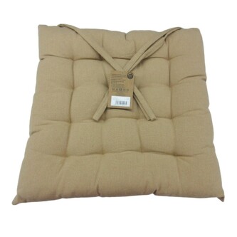 HOME ELEMENTS Podsedák z recyklované bavlny, 40 x 40 cm, biscuit, pratelný