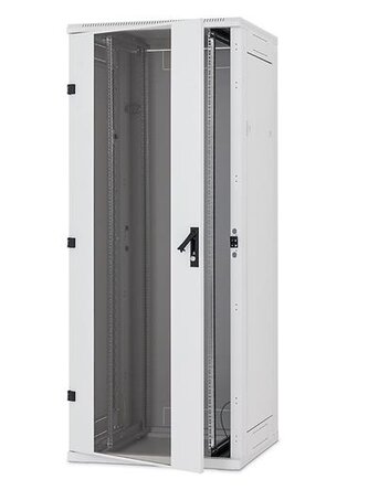 Rack Triton 19'' stojanový, 32U/800x600, prosklené dveře, šedý, typ RT