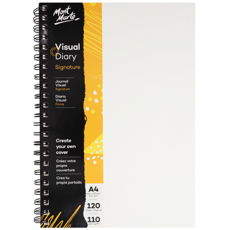 Mont Marte spirálový kreslicí blok OWN COVER, bílý papír, 110g/m2, A4, č.0074, 60 listů