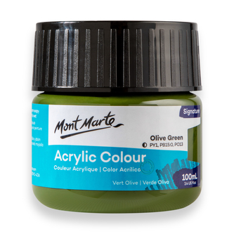 Mont Marte akrylová barva,100ml, olivově zelená (Olive Green)