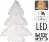 osvětlení vánoční STROM 40cm 25LED BÍ, se sněhem, s časovačem