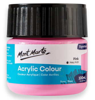Mont Marte akrylová barva,100ml, sv. růžová  (Pink)