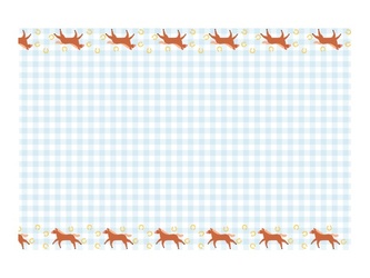 Papírový ubrus koníci 120 x 180 cm