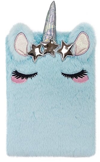 Diář A5 chlupatý školní - Jednorožec