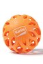 Hračka pes Míč děrovaný Koko guma 8cm oranž. KAR