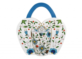 Porcelánový hrnek Kashubian 360 ml v papírovém košíku