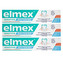 Elmex Bělicí zubní pasta pro citlivé zuby Sensitive Whitening 3 x 75 ml unisex
