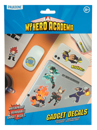 Set 4 listů samolepek na elektroniku: My Hero Academia 34 kusů (15 x 21 cm)