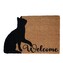 HOME ELEMENTS Rohož z kokosových vláken, Welcome kočka, 40x60 cm