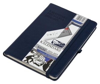 Kalendarz pedagoga 2024/25 A5 tyg Salsa granatowy