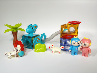 MAGBUILDER MAGPLUS Dino magnetická kuličková dráha 107 dílů