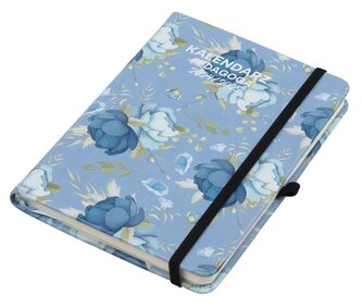 Kalendarz pedagoga 2024/25 B6 tyg Salsa kwiaty