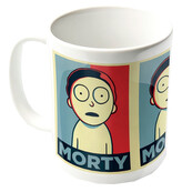 Keramický hrnek Rick and Morty: Morty Campaign (objem 315 ml) bílý