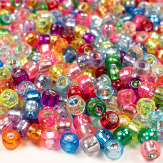 Korálky Kongo stříbrné deluxe 300ks Korálky Kongo stříbrné deluxe 300ks