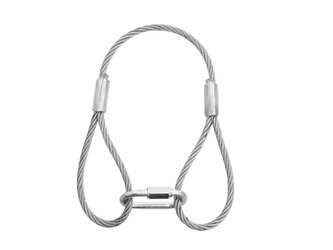 Ocelové lanko, 400 x 6 mm, stříbrné