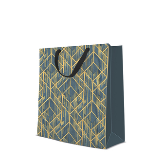 Dárková taška velká - Geometric Deco 26,5x13x33,5 cm