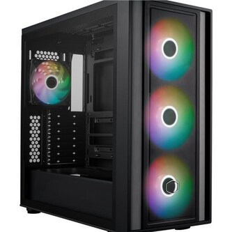Cooler Master case MasterBox 600, bez zdroje, 3x 140mm ARGB Fan, 1x 120mm ARGB Fan, černá Cooler Master case MasterBox 600, bez zdroje, 3x 140mm ARGB Fan, 1x 120mm ARGB Fan, černá