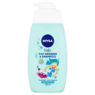 Nivea Dětský sprchový gel a šampon 2 v 1 s jablečnou vůní (2 in Shower & Shampoo) 500 ml child