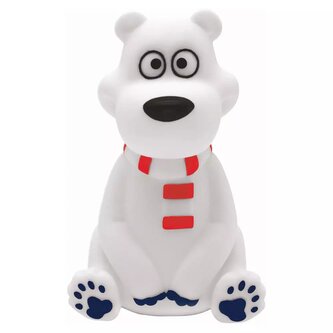 Designové noční světlo LED 3D Polární medvěd 13 cm