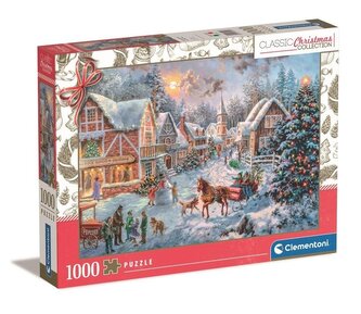 CLEMENTONI Puzzle Přípravy na Vánoce 1000 dílků