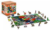 WOODEN CITY Dřevěné puzzle Ostrov papoušků 2v1, 300 dílků EKO