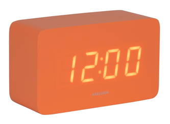Designové LED hodiny s budíkem 5983OR Karlsson 10cm
